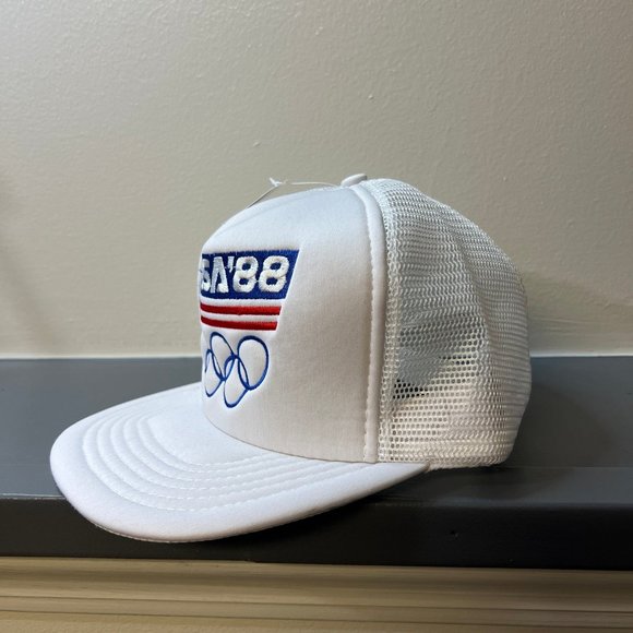 Vintage USA 1988 Seoul Olympics Trucker Hat Snapback Cap Mesh - Picture 3 of 7